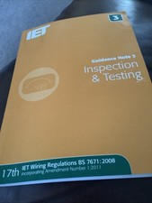 Iet guidance note for sale  SHEFFIELD