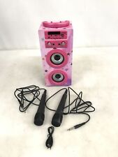 DYNASONIC Karaoke z 2 mikrofonami, przenośna maszyna do karaoke, dźwięki Bluetooth, używany na sprzedaż  PL