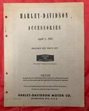 1952 Harley-Davidson "ACESSÓRIOS" Folheto/Catálogo de Vendas de Motocicleta Original, usado comprar usado  Enviando para Brazil