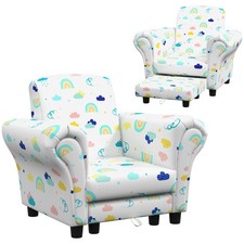 Conjunto de Sofá Infantil AIYAPLAY, Poltrona Infantil Branca, Recondicionado comprar usado  Enviando para Brazil