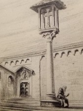 Vecchio disegno frate usato  Villa Santo Stefano