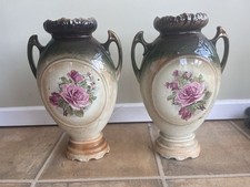 Pair vintage vase for sale  WALSALL