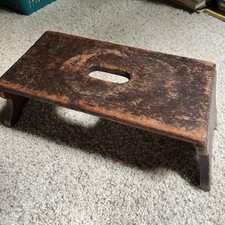 Usado, Banqueta de degrau rústica, primitiva, banqueta de madeira antiga, suporte para plantas comprar usado  Enviando para Brazil