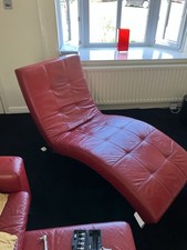 Designer red leather for sale  BOLTON