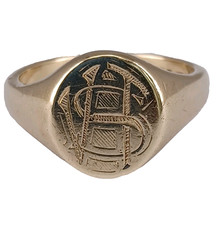 9ct gold signet for sale  ELLESMERE PORT