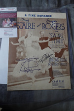 Fred Astaire Ginger Rogers partitura autografada Hollywood atores dançarinos JSA comprar usado  Enviando para Brazil