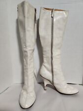 Vicini, Botas de Designer Vintage, Marfim, Joelho Alto tamanho 5.5 Eixo ht. 13 pol comprar usado  Enviando para Brazil