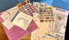 Lote de suministros artesanales de papel para álbumes de recortes de la década de 2000 sello, recuerdos para siempre, fiskars segunda mano  Embacar hacia Mexico