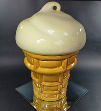 Usado, Jarro de biscoito cone sorvete de baunilha vintage década de 1960, EUA, novidade, deleite de verão comprar usado  Enviando para Brazil