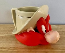 Caneca de plástico vintage Yosemite Sam personagem Looney Tunes desenho animado 3D comprar usado  Enviando para Brazil