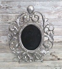 Moldura oval ornamentada vintage alumínio fundido tampo de mesa estilo rococó comprar usado Moldura oval ornamentada vintage alumínio fundido tampo de mesa estilo rococó comprar usado  Enviando para Brazil