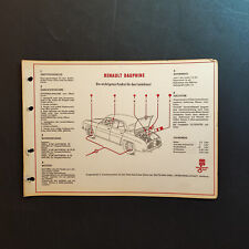 Renault schmierplan dauphine gebraucht kaufen  Essen