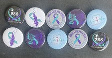 10 Suicide Prevention Awareness Round Pin Purple & Teal As Shown, usado comprar usado 10 Suicide Prevention Awareness Round Pin Purple & Teal As Shown, usado comprar usado  Enviando para Brazil