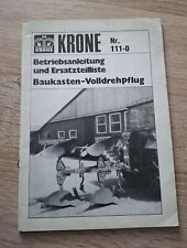 Krone volldrehpflug baukasten gebraucht kaufen  Recke