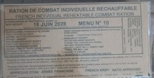 Ration combat d'occasion Ration combat d'occasion  Cuers