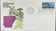 Cover Craft 1358 Canal de Navegação Rio Arkansas Inland Waterway Little Rock  comprar usado  Enviando para Brazil