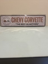 Chevy corvette sign for sale  Lucas