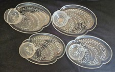 Vintage HOSPITALITY Conjunto de Lanches de Vidro Transparente Federal Glass Co. 8 Peças Novo na Caixa comprar usado  Enviando para Brazil