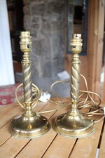 Pair brass spiral for sale  WALLASEY