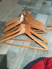 Wooden garment hangers for sale  SHAFTESBURY