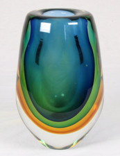 Sommerso Vase von Flavio Poli Seguso Vetri d'Arte Murano Glas 1950's art glass comprar usado  Enviando para Brazil