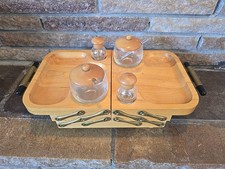 Karoff MCM Buffet Dobrável - Placa de Charcutaria para Servidor de Mesa VINTAGE DÉCADA DE 1950, usado comprar usado  Enviando para Brazil