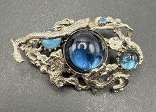 Dragons cabochons blue for sale  Solon