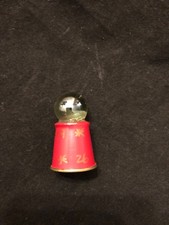 Thimble red crystal for sale  THETFORD