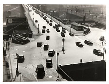1936 Cleveland Ohio Bridge Traffic Chevrolet Sign Clock OH foto de imprensa vintage comprar usado  Enviando para Brazil