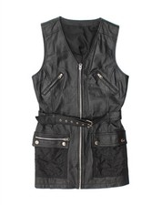Womens longline leather for sale  IPSWICH