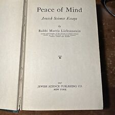 Peace mind jewish for sale  Hudson