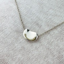 Colar pequeno de feijão Tiffany & Co. por Elsa Peretti prata esterlina 925 Jp comprar usado  Enviando para Brazil