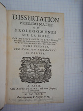 1699 dissertation preliminaire d'occasion  Paris XX