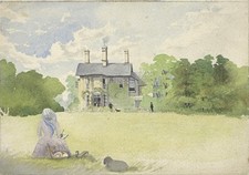 Pintura em aquarela casa de campo Louisa Catherine Paris (1811-1875) comprar usado  Enviando para Brazil