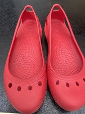 Ladies red crocs for sale  WARRINGTON