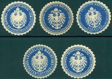 Siegelmarken kaiserliche marin gebraucht kaufen  Dommershausen, Lieg, Macken