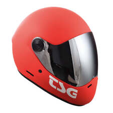 Capacete de skate TSG Pass Pro downhill com 2 viseiras antirriscos, vermelho fosco comprar usado  Enviando para Brazil