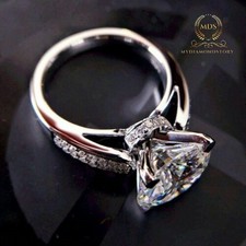 Moissanite solitaire engagemen for sale  Jamaica