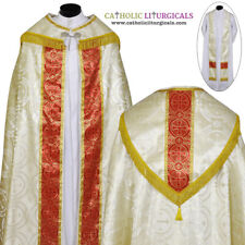 NOVO Conjunto de Lantejoulas e Estola de Ouro Metálico, Capa Pluvial, Chape, Far Fronte, Novo comprar usado  Enviando para Brazil