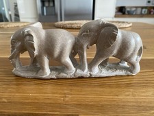Soapstone elephant carving for sale  BRAINTREE