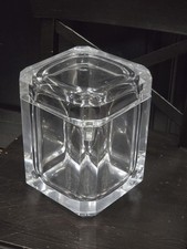 Balde de gelo vintage Lucite topo giratório estilo Alessandro Albrizzi meados do século mod, usado comprar usado  Enviando para Brazil