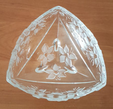 Glasschale blumenmotiv eckig gebraucht kaufen  Ludwigshafen am Rhein