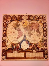Quadro tela mappamondo usato  Anzio