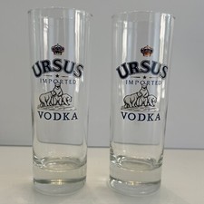 Copo de Vodka Ursus Importado Conjunto De 2 Bar Holanda Beber Tiro Alto 15cm 5.5cm comprar usado  Enviando para Brazil