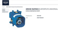 Grohe rapido unterputz gebraucht kaufen  Deutschland