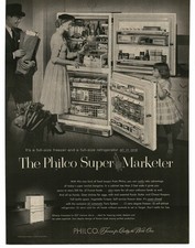 1956 Philco Super Marketer Geladeira Freezer Impressão Vintage Anúncio 1, usado comprar usado 1956 Philco Super Marketer Geladeira Freezer Impressão Vintage Anúncio 1, usado comprar usado  Enviando para Brazil