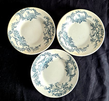 3 Anciennes assiettes Creuse en faïence de Clairefontaine LG Léon Graves Florian comprar usado  Enviando para Brazil