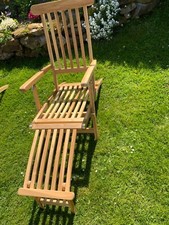 Teakholz deckchair fast gebraucht kaufen  Spenge