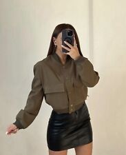 Women cropped bomber usato  Firenze
