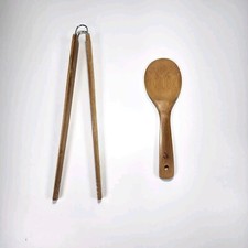 Pinças de bambu e colher de arroz IMUSA USA PAN-10052W, marrom   comprar usado  Enviando para Brazil